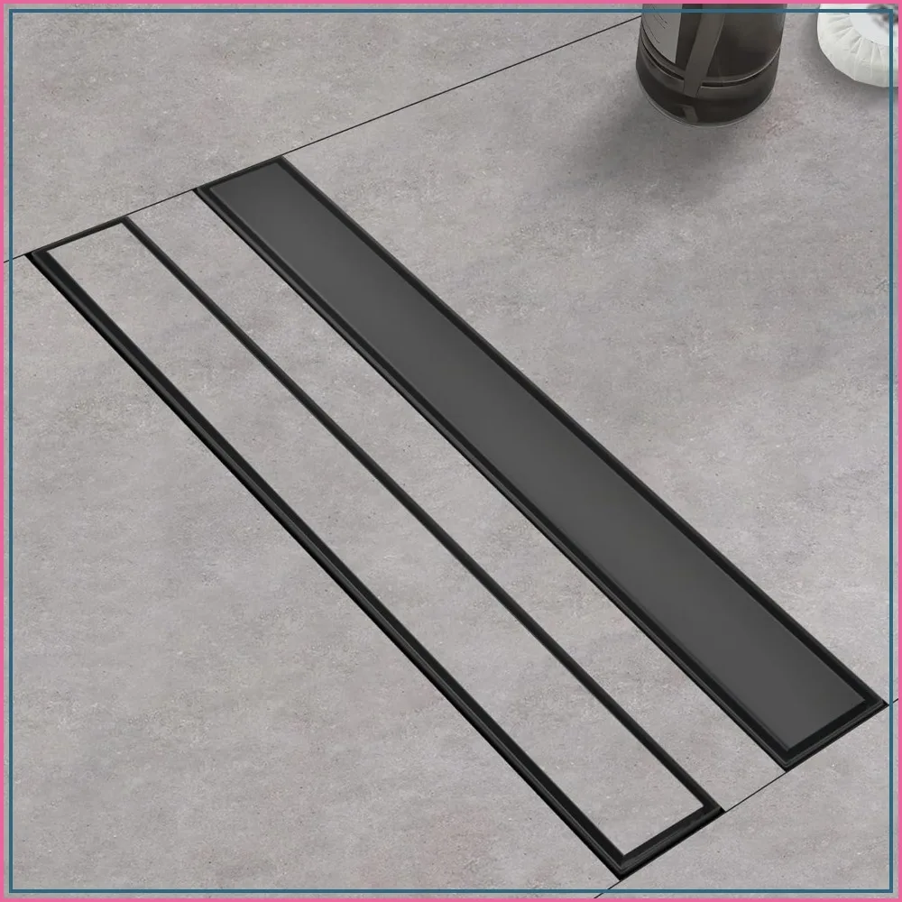 12 Inch Linear Shower Drain with Tile Insert Panels, 304 Stainless Steel Rectangle Shower Floor Drain with Hair Catcher, Adjustable Feet for Bathroom Balcony
12 Inch Linear Shower Drain with Tile Insert Panels, 304 Stainless Steel Rectangle Shower Floor Drain with Hair Catcher, Adjustable Feet for Bathroom Balcony