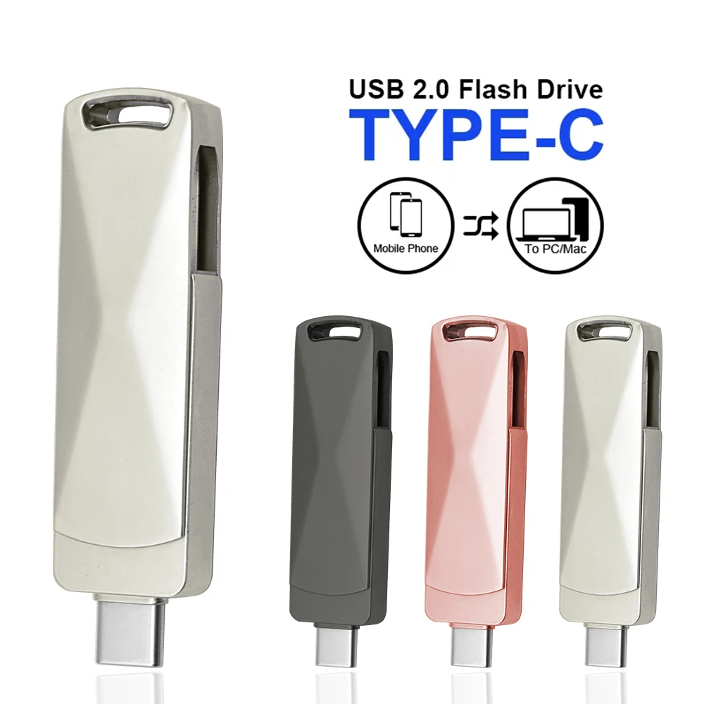 Metal Type-c USB 2.0 Flash Drive Pen Drive Pendrive 128GB 64GB 32GB USB Stick Usb Memory Stick for SmartPhone and PC
Metal Type-c USB 2.0 Flash Drive Pen Drive Pendrive 128GB 64GB 32GB USB Stick Usb Memory Stick for SmartPhone and PC