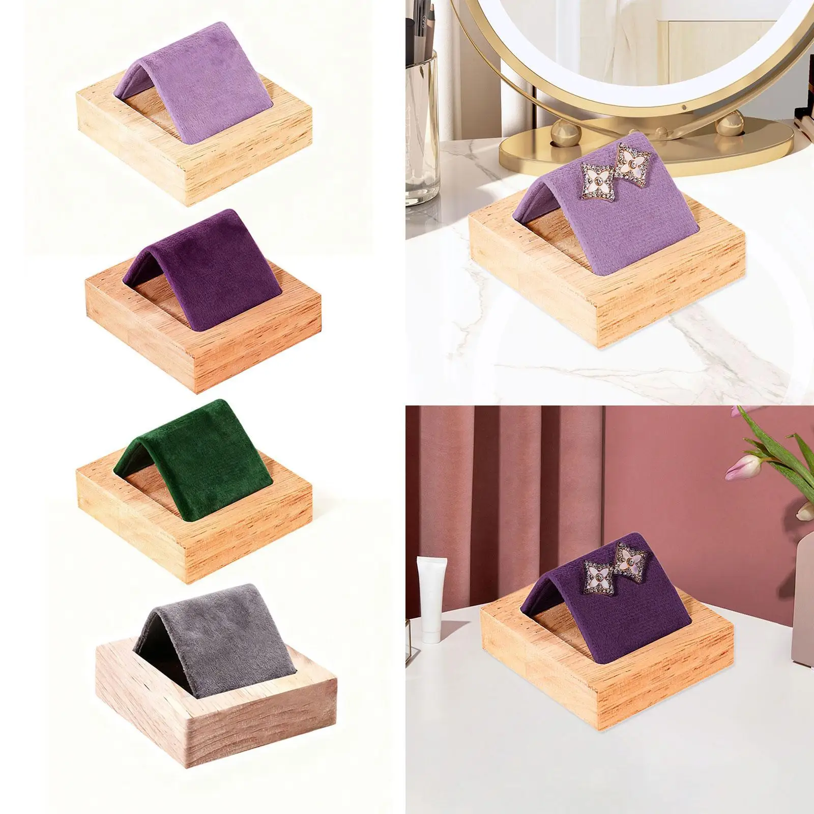 Earring Holder Elegant Wooden Earrings Display Stand for Desktop Home Stores
Earring Holder Elegant Wooden Earrings Display Stand for Desktop Home Stores
