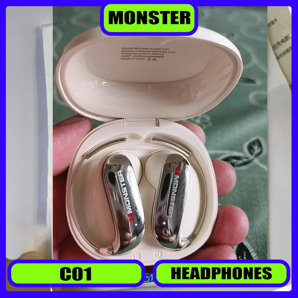 Наушники MONSTER C01 Bluetooth 6.0 с шумоподавлением, водонепроницаемые, беспроводные, с креплением на ухо, легкие и удобные
Наушники MONSTER C01 Bluetooth 6.0 с шумоподавлением, водонепроницаемые, беспроводные, с креплением на ухо, легкие и удобные