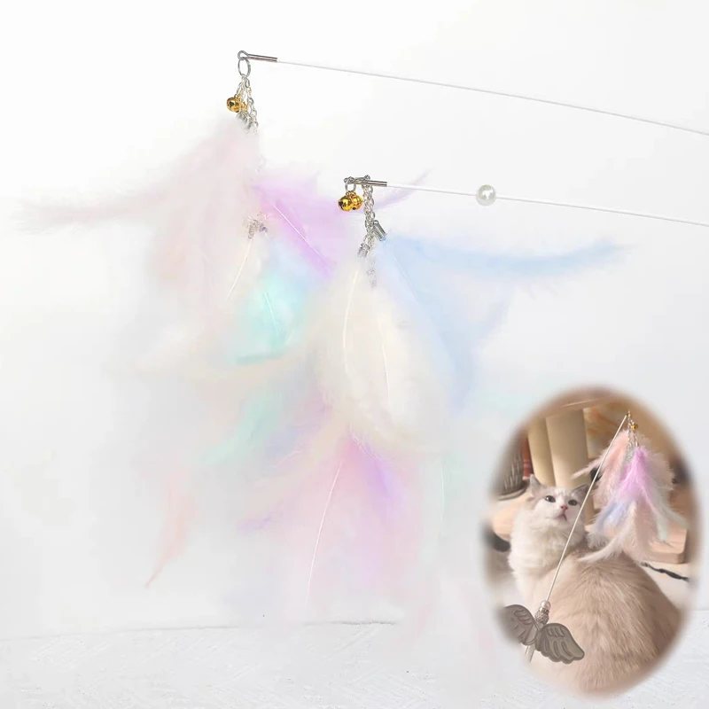1pcs 63cm Short Stick Cat Teaser Feather Stick Cat Toy for Kitten Funny Cat Training Pet Toys
1pcs 63cm Short Stick Cat Teaser Feather Stick Cat Toy for Kitten Funny Cat Training Pet Toys