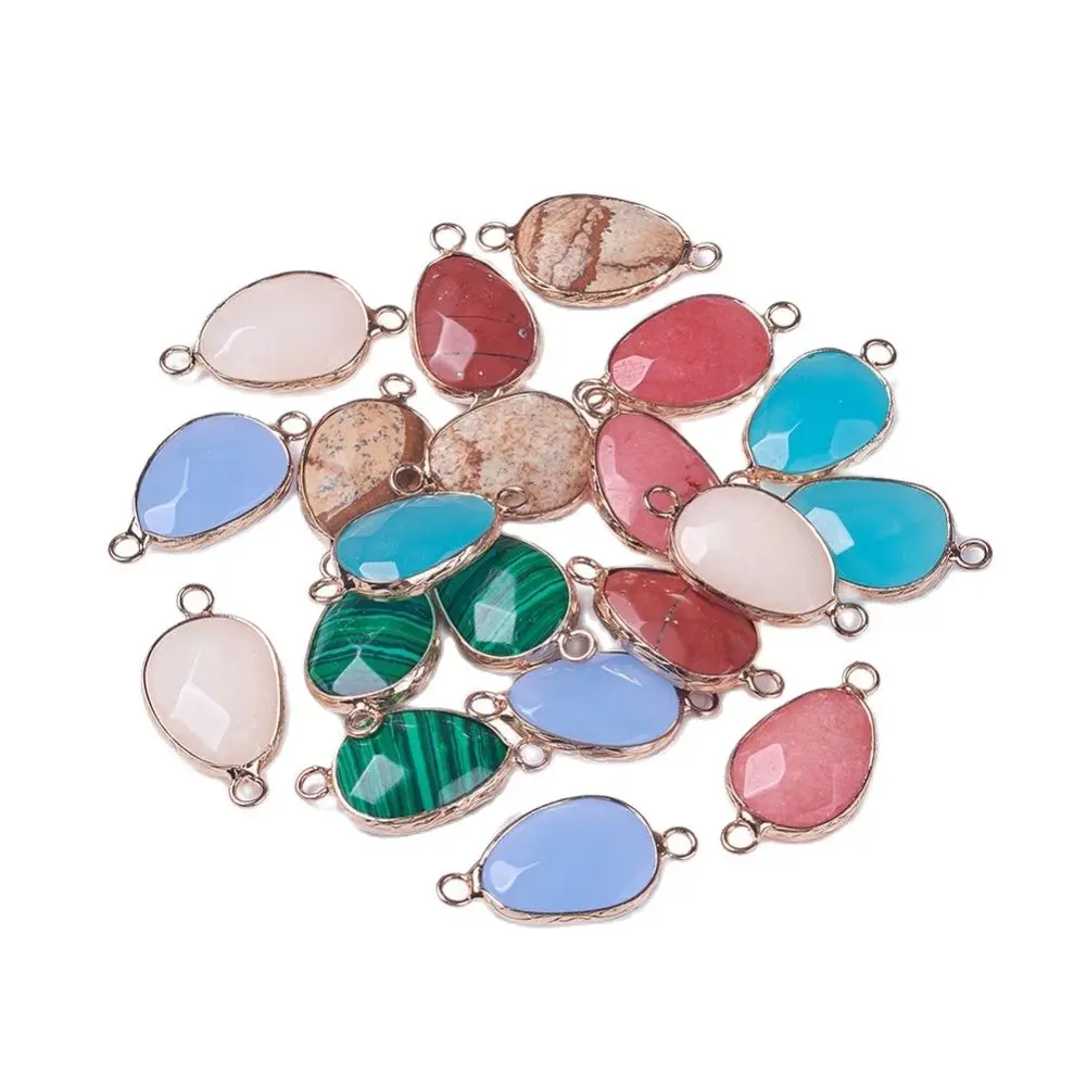 20pcs Faceted Natural Synthetic Stone Drop Shape Links for Jewelry Making DIY Connectors Accessories
20pcs Faceted Natural Synthetic Stone Drop Shape Links for Jewelry Making DIY Connectors Accessories