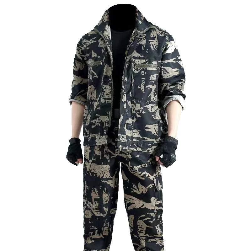 Auto Repair And Labor Protection Clothing Summer Outdoor Work Clothes Wear-resistant And Stain Resistant Camouflage Men's Set
Auto Repair And Labor Protection Clothing Summer Outdoor Work Clothes Wear-resistant And Stain Resistant Camouflage Men's Set