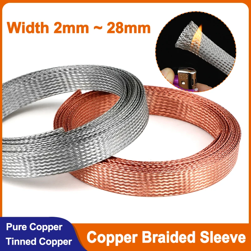 1/2/5/10/20M Copper Braided Sleeve 2 4 6 8 10 12 14 16 20 25 28mm Screening Signal Wire Cable Shielded Expandable Metal Sheath
1/2/5/10/20M Copper Braided Sleeve 2 4 6 8 10 12 14 16 20 25 28mm Screening Signal Wire Cable Shielded Expandable Metal Sheath