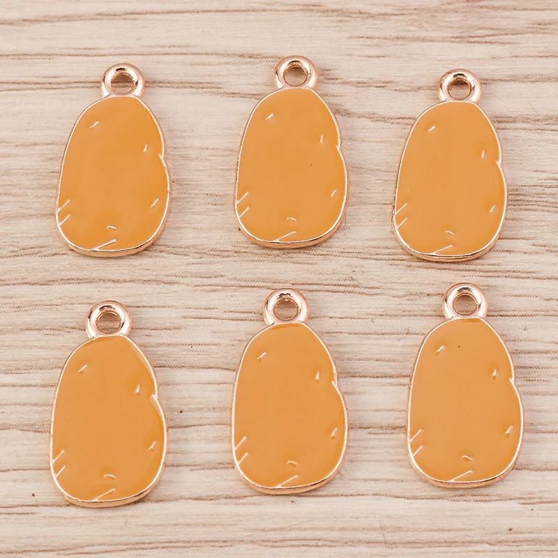 10pcs 10x18mm Cute Enamel Food Potato Charms Pendants for Jewelry Making Necklaces Earrings Bracelets DIY Crafts Accessories
10pcs 10x18mm Cute Enamel Food Potato Charms Pendants for Jewelry Making Necklaces Earrings Bracelets DIY Crafts Accessories