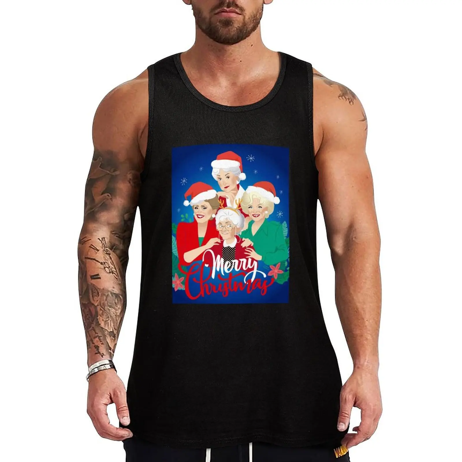 Christmas girls! Greeting Card Tank Top sports suits Sports shirt man Male clothes Men's gym t-shirt
Christmas girls! Greeting Card Tank Top sports suits Sports shirt man Male clothes Men's gym t-shirt
