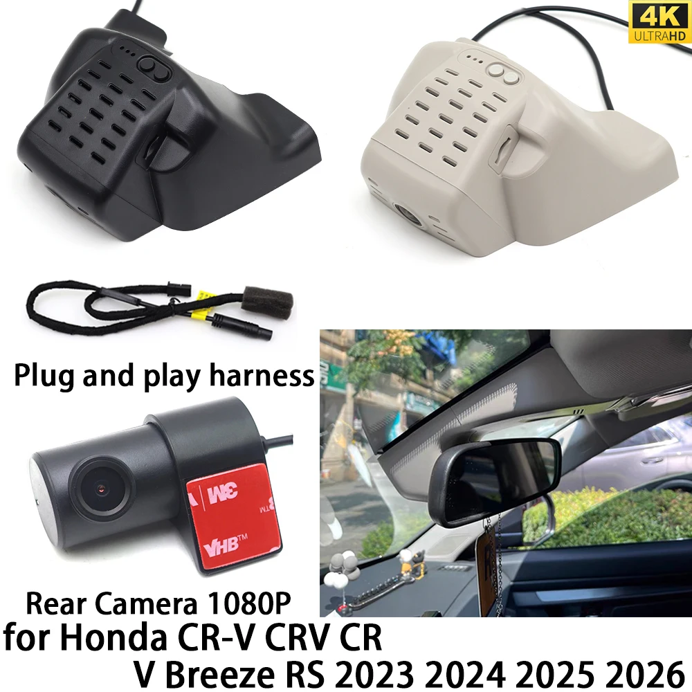 for Honda CR-V CRV CR V Breeze RS 2023-2026 DVR Dash Cam OEM Front Rear Camera Video Recorder Wifi Recording Night Vision 4K
for Honda CR-V CRV CR V Breeze RS 2023-2026 DVR Dash Cam OEM Front Rear Camera Video Recorder Wifi Recording Night Vision 4K