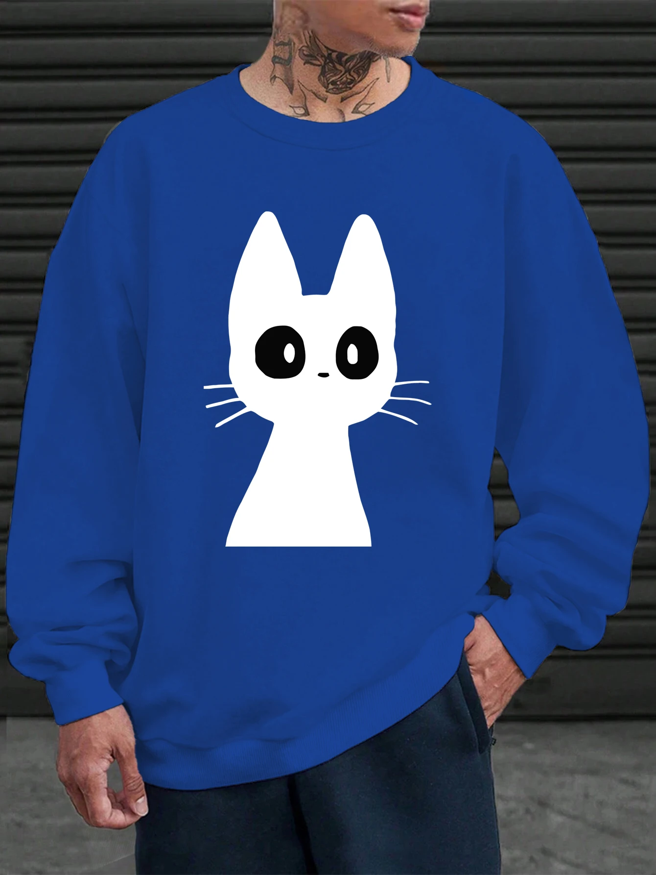 Мужская толстовка с креативным принтом кота в картонной упаковке, свободная повседневная уличная одежда с круглым вырезом, осенняя одежда, унисекс, универсальный флисовый пуловер
Мужская толстовка с креативным принтом кота в картонной упаковке, свободная повседневная уличная одежда с круглым вырезом, осенняя одежда, унисекс, универсальный флисовый пуловер