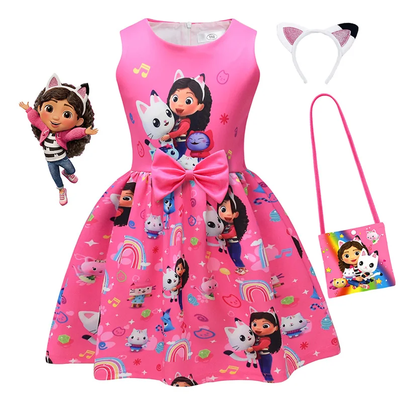 Gabby's Dollhouse Cartoon Kids Clothes Summer Fashion Gabby Cats Girls Princess Dresses For Halloween Party Birthday Costume
Gabby's Dollhouse Cartoon Kids Clothes Summer Fashion Gabby Cats Girls Princess Dresses For Halloween Party Birthday Costume