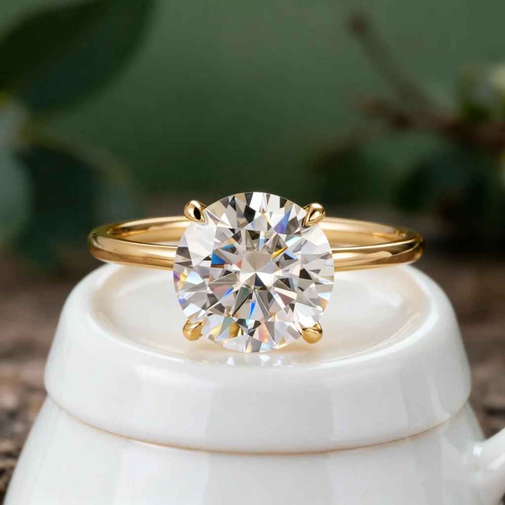 CxsJeremy 14K Yellow Gold 3.5ct 9.5mm Round Solitaire Moissanite Engagement Ring Handmade Rings Wedding Band Anniversary Gift
CxsJeremy 14K Yellow Gold 3.5ct 9.5mm Round Solitaire Moissanite Engagement Ring Handmade Rings Wedding Band Anniversary Gift