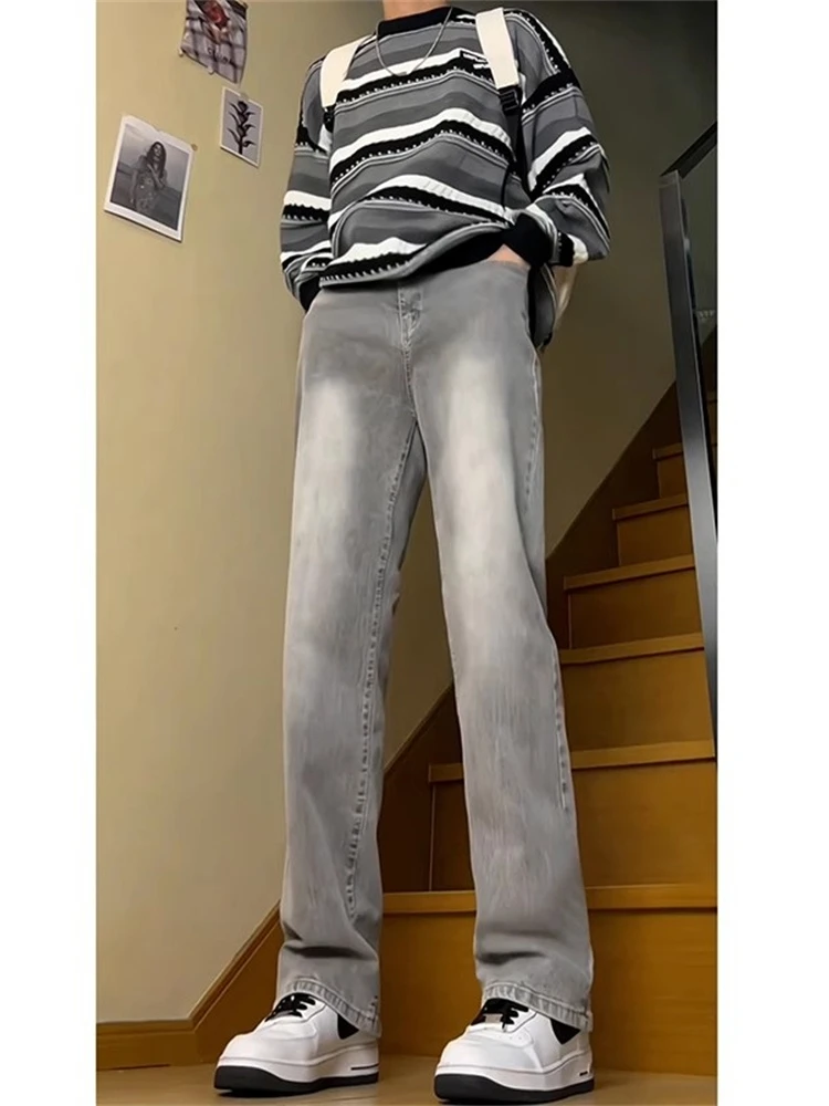 Loose Straight Leg Men's Jeans Trendy American Vibe High Street Brand Youthful Wear Spring Season Casual Long Trousers
Loose Straight Leg Men's Jeans Trendy American Vibe High Street Brand Youthful Wear Spring Season Casual Long Trousers