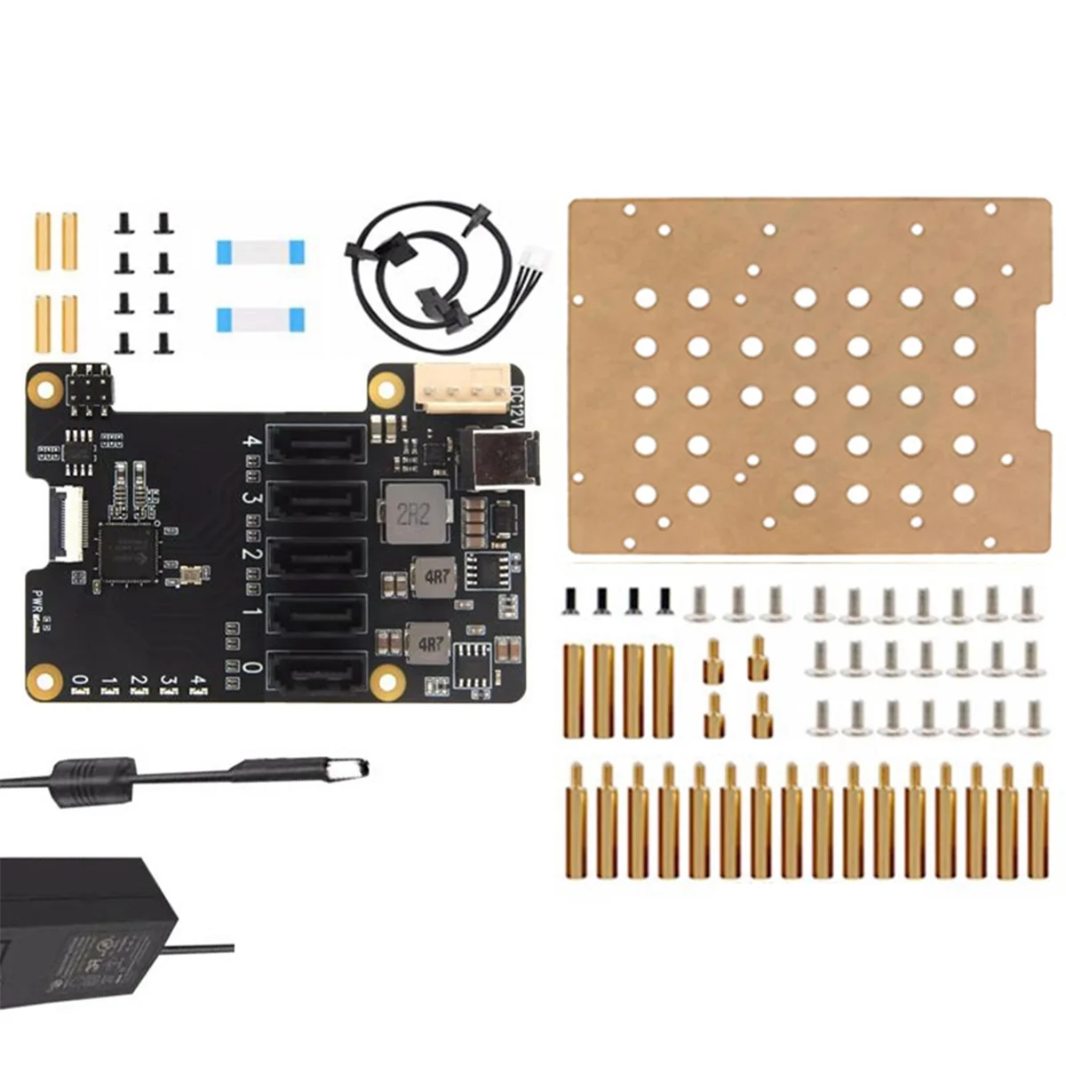A49T X1009 PCIe to 5 Port SATA Shield with Case for 5 PCIe to 5 SATA 3.0 NOT Support Boot From HDD/SSD EU Plug
A49T X1009 PCIe to 5 Port SATA Shield with Case for 5 PCIe to 5 SATA 3.0 NOT Support Boot From HDD/SSD EU Plug
