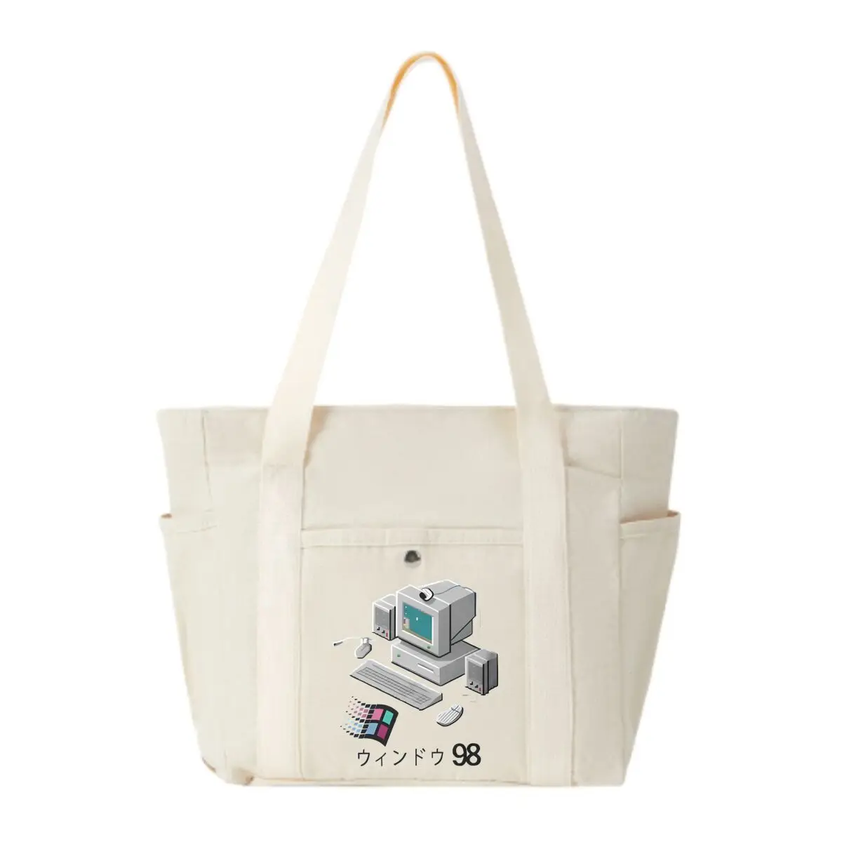 Windows 98 Retro PC Canvas Handbag Work Commuter Carrying Outfit Book Shoulder Bag Shopping Bag
Windows 98 Retro PC Canvas Handbag Work Commuter Carrying Outfit Book Shoulder Bag Shopping Bag