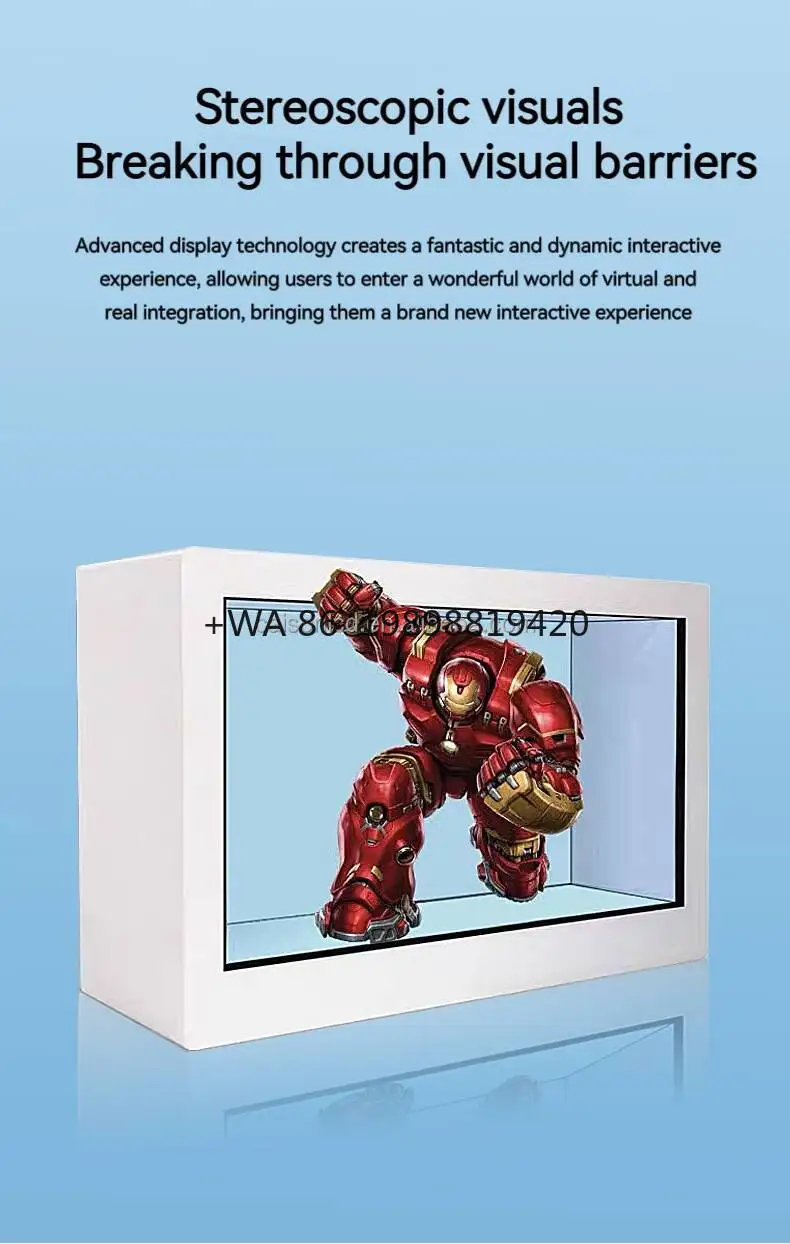 32 Inches 3D Hologram Hologram Equipment Lcd Screen Display Box Transparent Desktop Screen Led Indoor Photo Touchscreen 
32 Inches 3D Hologram Hologram Equipment Lcd Screen Display Box Transparent Desktop Screen Led Indoor Photo Touchscreen