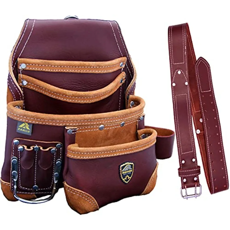 PRO-15 8 Pocket Carpenter's Nail and Leather Belt with Genuine Leather Tool Pouch
PRO-15 8 Pocket Carpenter's Nail and Leather Belt with Genuine Leather Tool Pouch