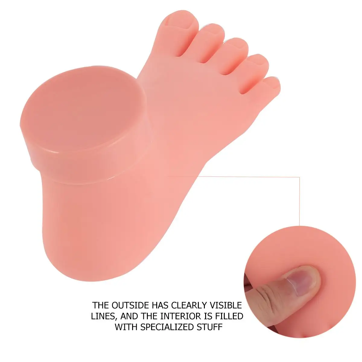 2 Pcs/1 Manicure Tools Pedicure Kit Prosthetic Foot Model Nail Practice Art Training
2 Pcs/1 Manicure Tools Pedicure Kit Prosthetic Foot Model Nail Practice Art Training