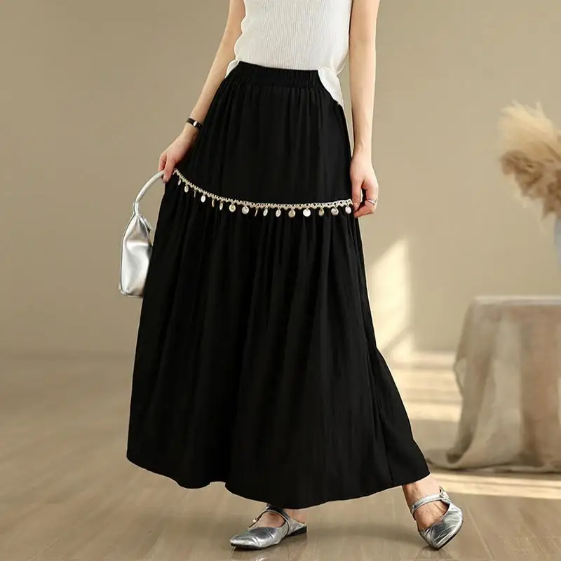 Elegant Ethnic Style Bohemian Skirt For Women High Waist Maxi Skirt For Festivals And Everyday Dressing
Elegant Ethnic Style Bohemian Skirt For Women High Waist Maxi Skirt For Festivals And Everyday Dressing