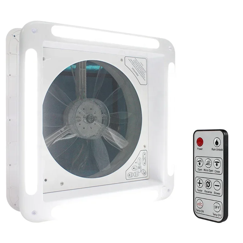 TYTXRV 14'' 12VDC 340MM Electric Control 6 Speeds Ajustable with LED Remote control UV Resistance Caravan Skylight RV Roof Vent
TYTXRV 14'' 12VDC 340MM Electric Control 6 Speeds Ajustable with LED Remote control UV Resistance Caravan Skylight RV Roof Vent