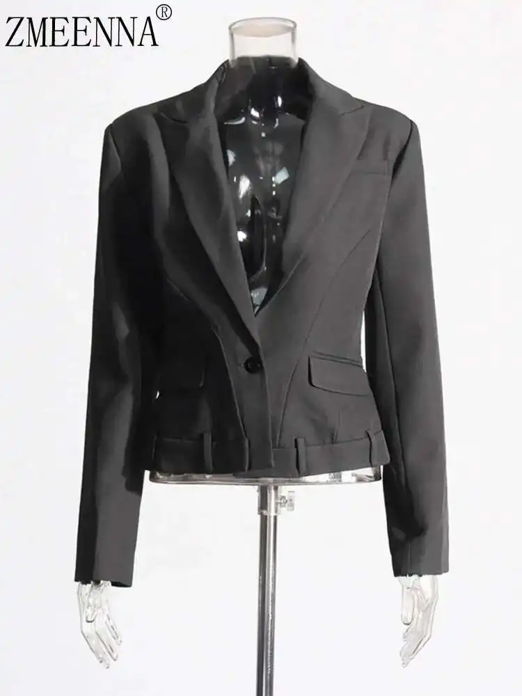 ZMEENNA-V-neck Pockets Patchwork Single-button Long-sleeve Solid Color Elegant Chic Women's Blazer 2024 Summer New XF2462
ZMEENNA-V-neck Pockets Patchwork Single-button Long-sleeve Solid Color Elegant Chic Women's Blazer 2024 Summer New XF2462
