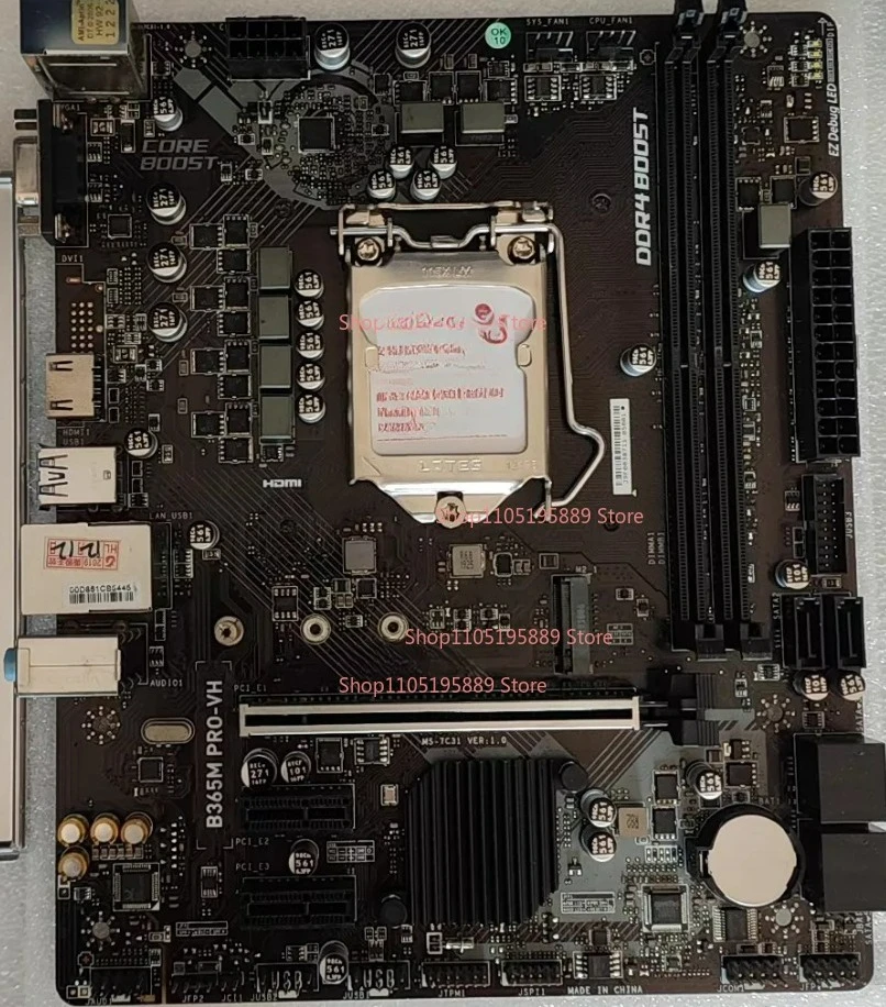 LGA1151 Interface for MSI B365M PRO-VH Desktop Computer Main Board with M.2 Interface
LGA1151 Interface for MSI B365M PRO-VH Desktop Computer Main Board with M.2 Interface