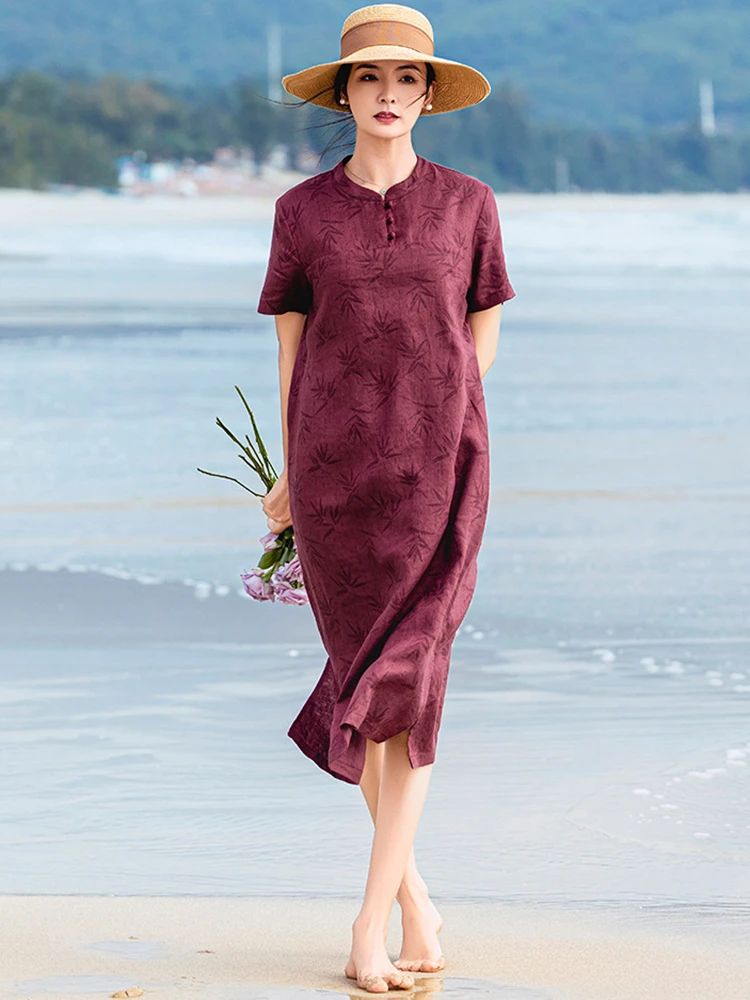100% Linen Women Casual Long Dress New Arrival 2026 Summer Chinese Style Stand Collar Ladies Elegant Cheongsam Dresses N2743
100% Linen Women Casual Long Dress New Arrival 2026 Summer Chinese Style Stand Collar Ladies Elegant Cheongsam Dresses N2743
