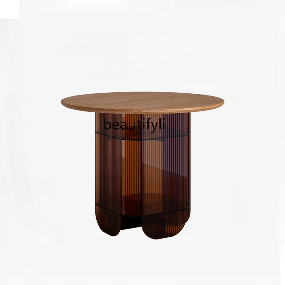 Acrylic Solid Wood round Dining Table Cherrywood round Table Simple Retro Dining Table Coffee Table
Acrylic Solid Wood round Dining Table Cherrywood round Table Simple Retro Dining Table Coffee Table