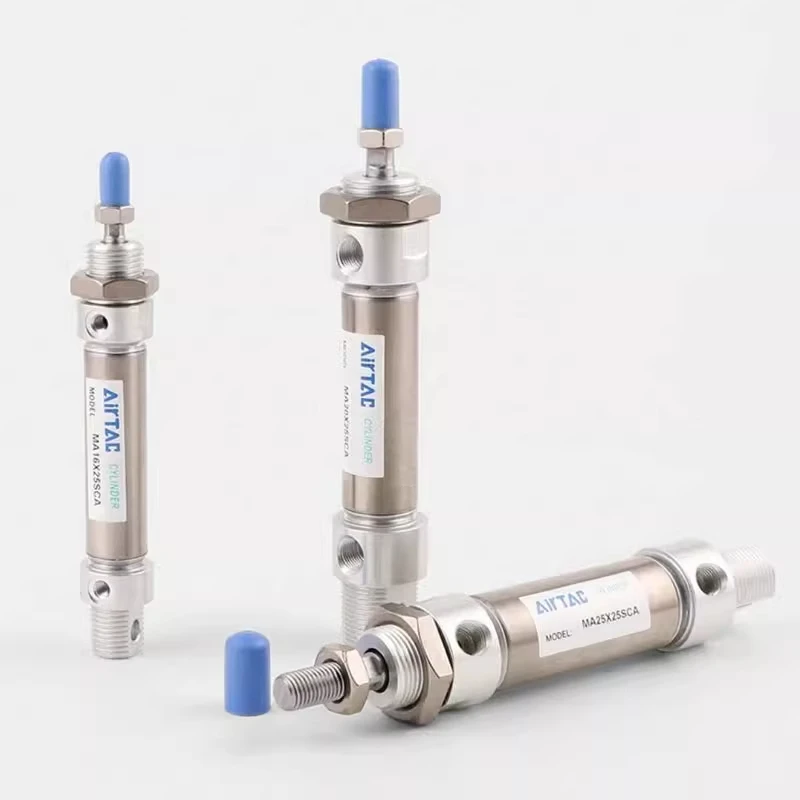 AIRTAC MA16 20 25 32 40 Pneumatic Cylinder Original Airtac 25-500mm stroke Stainless steel Double Action Mini Air Cylinders
AIRTAC MA16 20 25 32 40 Pneumatic Cylinder Original Airtac 25-500mm stroke Stainless steel Double Action Mini Air Cylinders