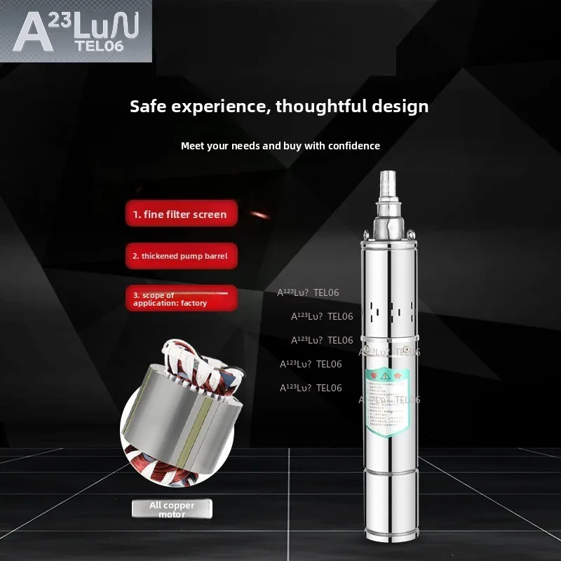 Screw Pump Stainless Steel Household Automatic 220V High Lift Submersible Deep Well Pump Self-Priming Compact
Screw Pump Stainless Steel Household Automatic 220V High Lift Submersible Deep Well Pump Self-Priming Compact