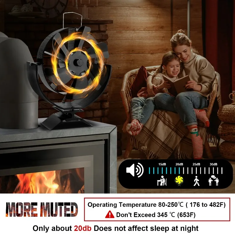 【Hot Item】6 Blades Heat Powered Stove Fan 360 Rotating Fireplace Fan Log Wood Burner Eco-fan Quiet Stove Fan Efficient Heat Dist
【Hot Item】6 Blades Heat Powered Stove Fan 360 Rotating Fireplace Fan Log Wood Burner Eco-fan Quiet Stove Fan Efficient Heat Dist