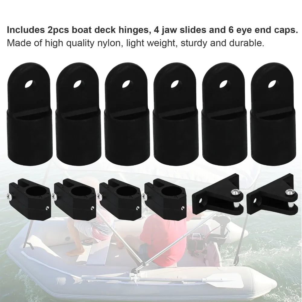 12pcs/set Fitting Hardware 7/8'' Deck Hinge Black Eye End Cap Bimini Top Fitting Yacht Application
12pcs/set Fitting Hardware 7/8'' Deck Hinge Black Eye End Cap Bimini Top Fitting Yacht Application