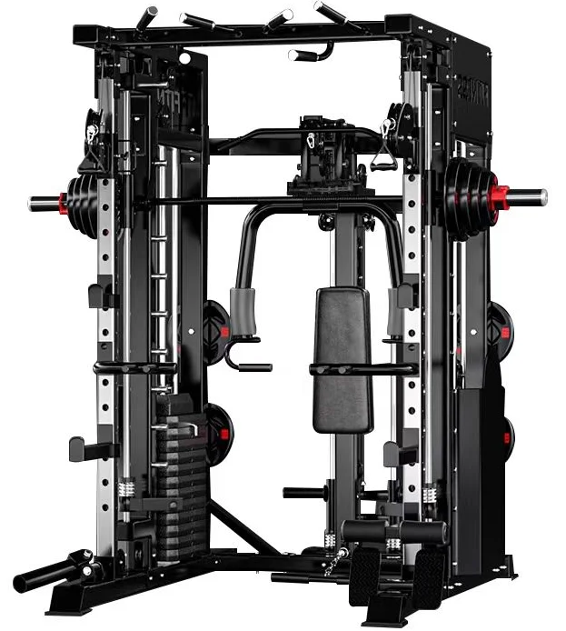 Comprehensive Fitness Exercise Home Using Smith Machine Multi-function Training Rack