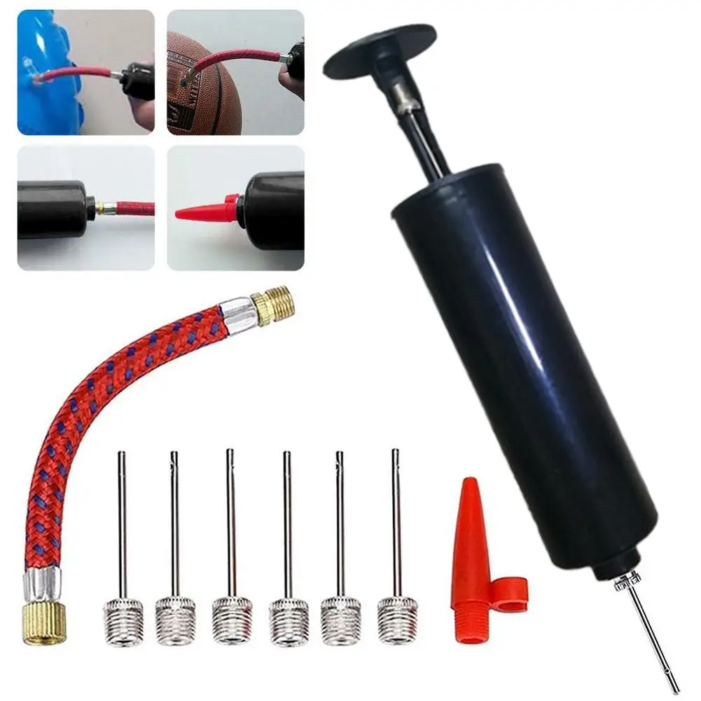 Hand Ball Pump Inflator Set PPortable Manual Air Pump with Air Needles Hose Ball Inflator for Soccer Basketball Volleyball Yoga
Hand Ball Pump Inflator Set PPortable Manual Air Pump with Air Needles Hose Ball Inflator for Soccer Basketball Volleyball Yoga