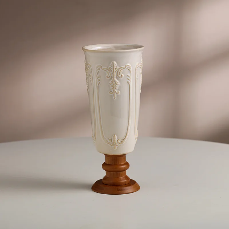 2025 New DecoracióN Hogar Living Room ваза для цветов High-End Floral Arrangements Vintage Solid Wood High Footed Ceramic Vases
2025 New DecoracióN Hogar Living Room ваза для цветов High-End Floral Arrangements Vintage Solid Wood High Footed Ceramic Vases