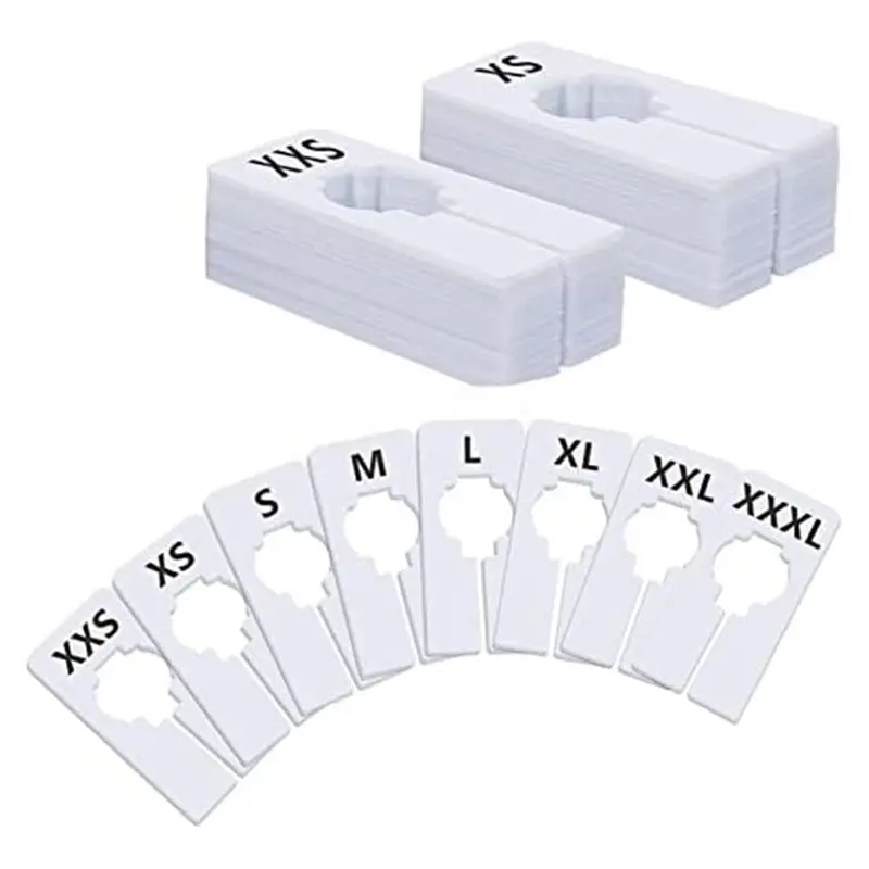 2025 Trend 40 Pack Rectangular Plastic Clothing Size Closet Rack Dividers Hangers, Preprinted In 8 Sizes
2025 Trend 40 Pack Rectangular Plastic Clothing Size Closet Rack Dividers Hangers, Preprinted In 8 Sizes