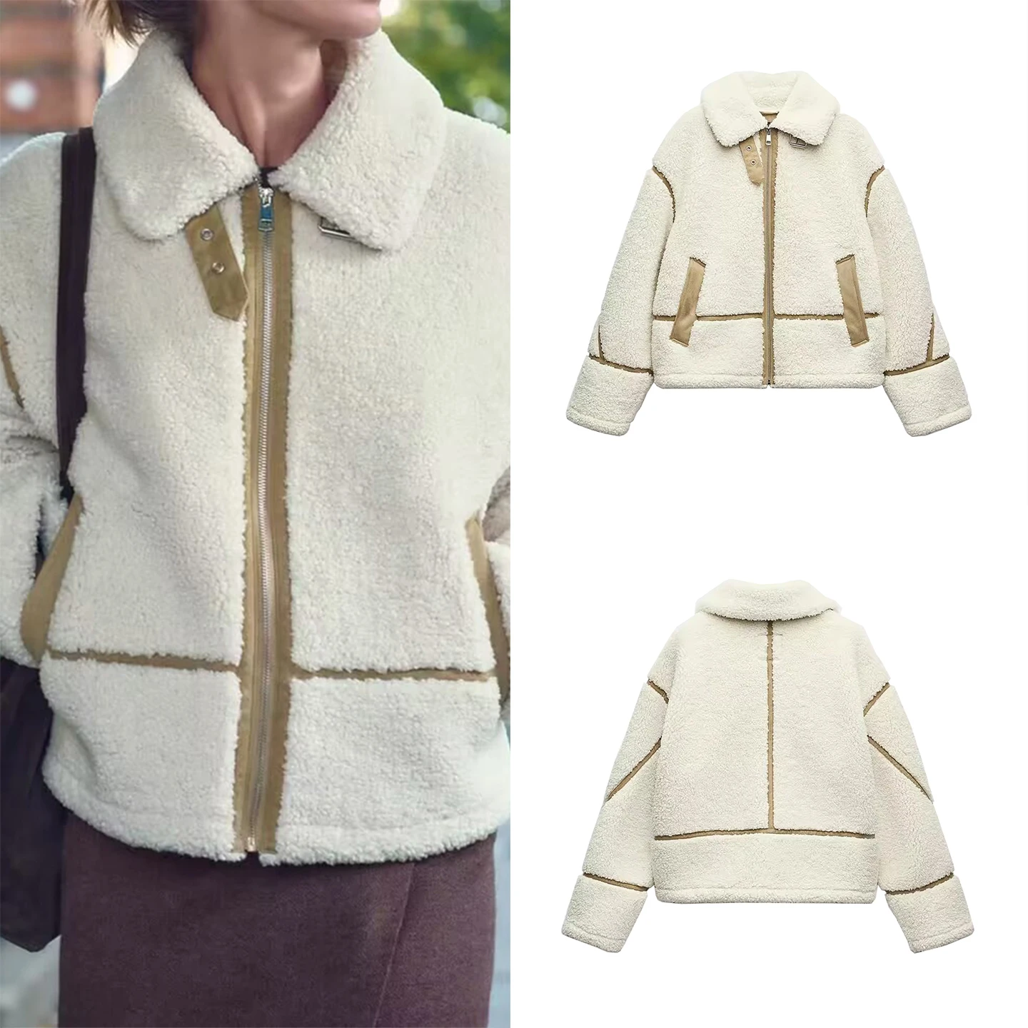 Double-Sided Fce Jaet Women's Faion Personali Autumn 2025 Z Loose Fit Long Sve Zipper Closure Outerwear
Double-Sided Fce Jaet Women's Faion Personali Autumn 2025 Z Loose Fit Long Sve Zipper Closure Outerwear