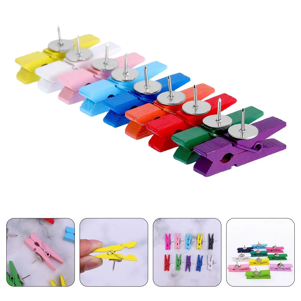 50 Pcs Thumbtack Wooden Clip Tacks Clothespin Push Pins Clothespins with Felt Board Little Bulletin
50 Pcs Thumbtack Wooden Clip Tacks Clothespin Push Pins Clothespins with Felt Board Little Bulletin