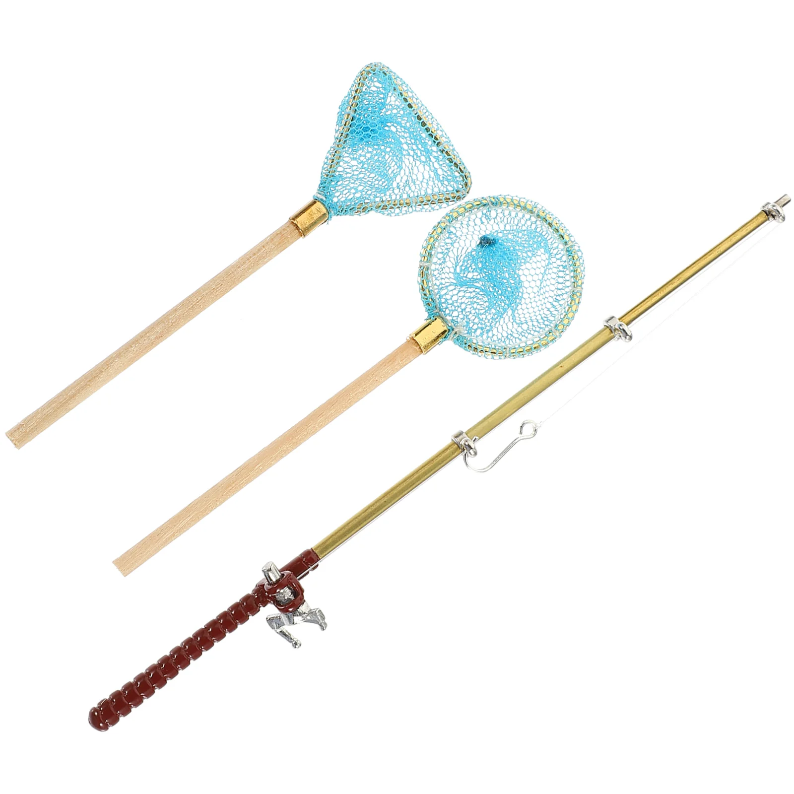 Mini Fishing Rod Decorative Miniature House Supply Decorations 14X05X05CM Ornament Sky-blue Wooden Baby Child
Mini Fishing Rod Decorative Miniature House Supply Decorations 14X05X05CM Ornament Sky-blue Wooden Baby Child
