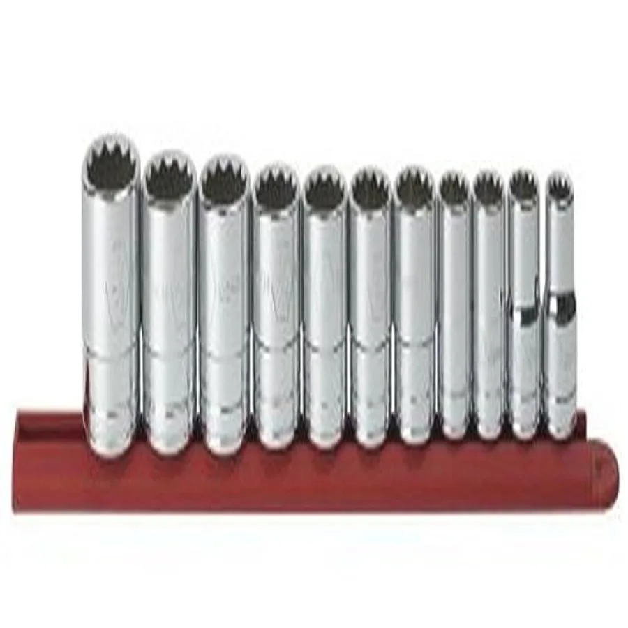 11 Pc. 1/2" Drive 12 Pt. Standard Socket Set SAE - 80711
11 Pc. 1/2" Drive 12 Pt. Standard Socket Set SAE - 80711