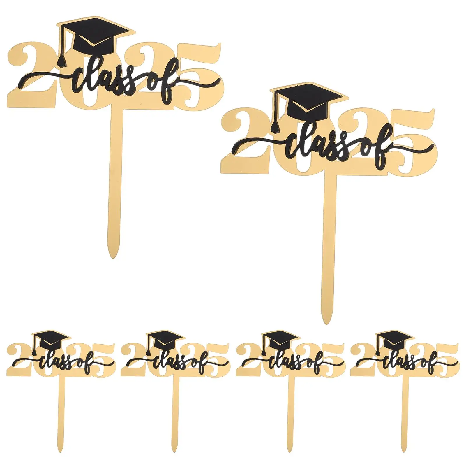 6 Pcs Acrylic Cake Insert Graduation Decorations Unique Design Reusable Graduation Cap Diploma Topper Party Supplies Congrats
6 Pcs Acrylic Cake Insert Graduation Decorations Unique Design Reusable Graduation Cap Diploma Topper Party Supplies Congrats