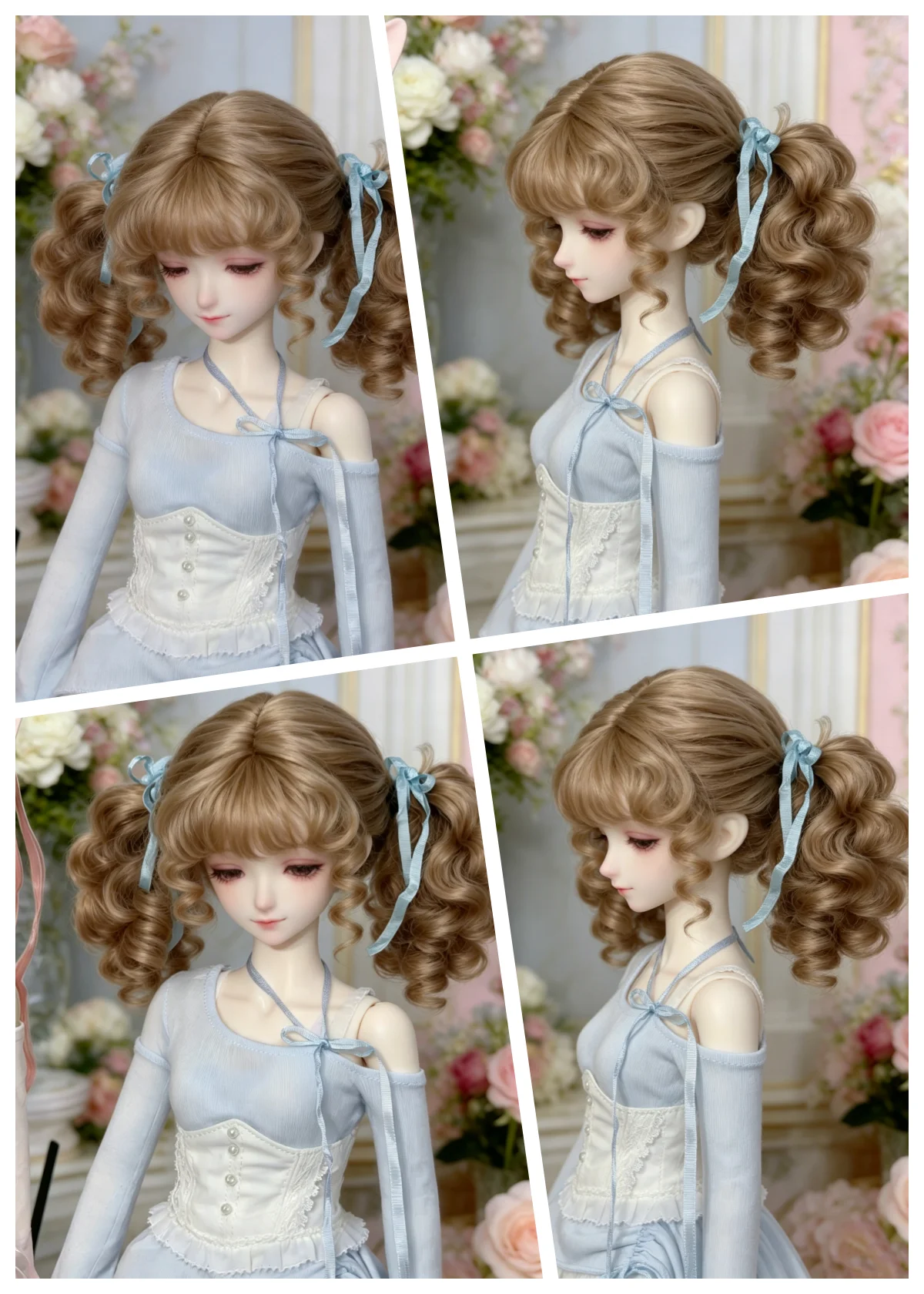 Wigs 1 6 scale dolls accessories doll hair BJD wig 1/3 1/4 1/6 doll wig free shipping
Wigs 1 6 scale dolls accessories doll hair BJD wig 1/3 1/4 1/6 doll wig free shipping