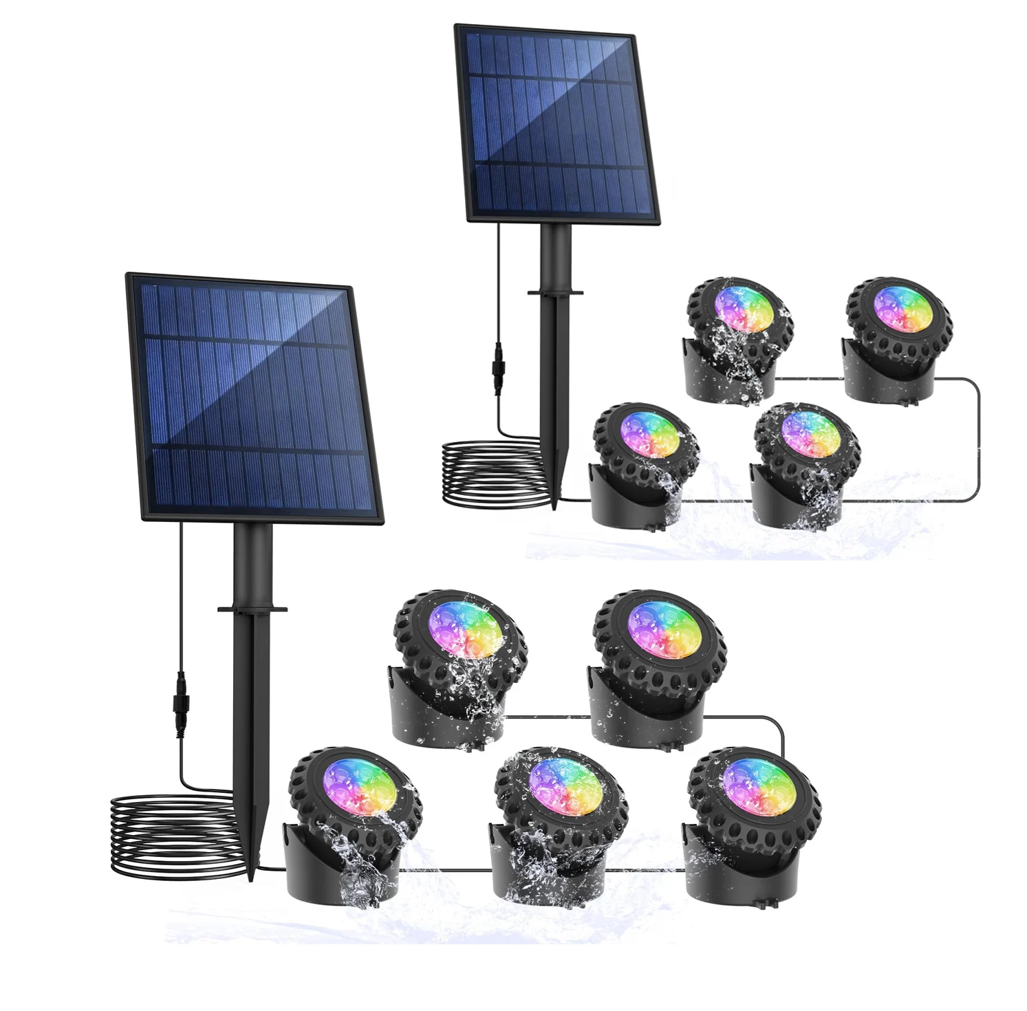 Солнечный RGB-светильник для пруда, аквариума, декоративного освещения, IP68, подводный светодиодный светильник на солнечной батарее, для сада, ландшафта, двора, уличный прожектор
Солнечный RGB-светильник для пруда, аквариума, декоративного освещения, IP68, подводный светодиодный светильник на солнечной батарее, для сада, ландшафта, двора, уличный прожектор