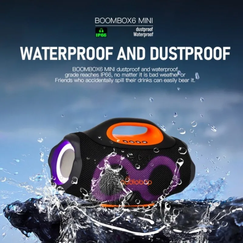 BOMBOX X6 Mini Portable Outdoor RGB Lamp High Power Wireless Subwoofer Multifunction Bluetooth USB Drive Card Waterproof Speaker
BOMBOX X6 Mini Portable Outdoor RGB Lamp High Power Wireless Subwoofer Multifunction Bluetooth USB Drive Card Waterproof Speaker