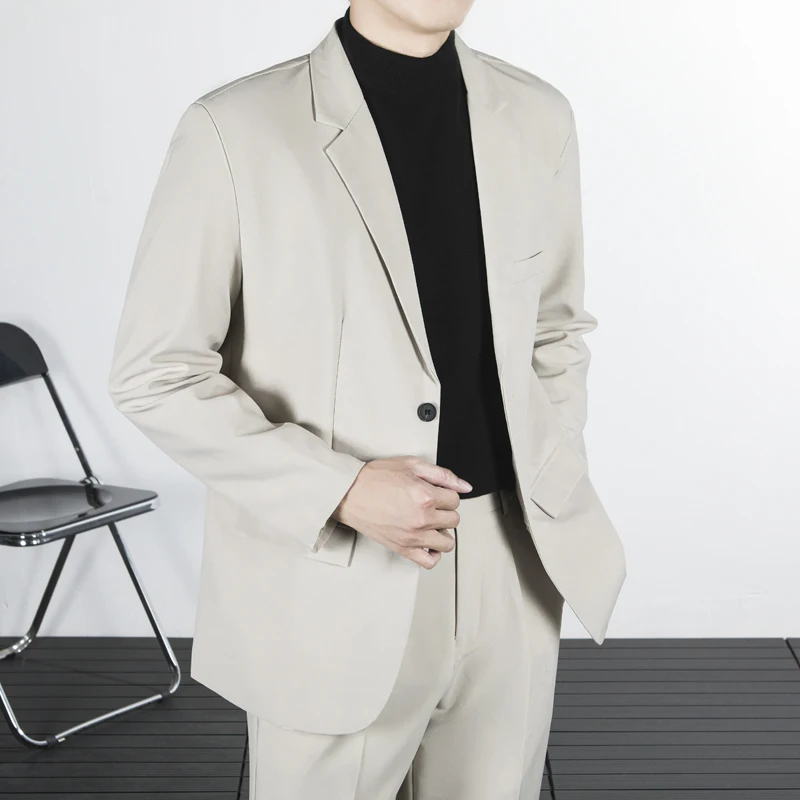 Men Blazer Loose Fit Fashion Business Handsome Gentleman Korean Version of British Style Leisure Slim Solid Color Wedding Work
Men Blazer Loose Fit Fashion Business Handsome Gentleman Korean Version of British Style Leisure Slim Solid Color Wedding Work