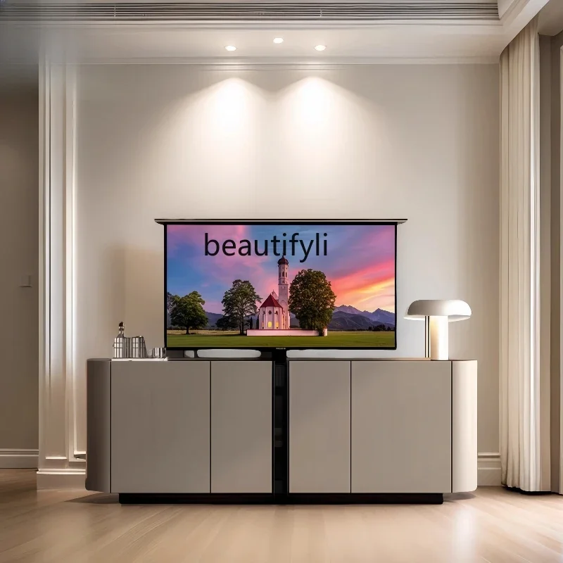 Modern light luxury intelligent remote control electric lifting TV cabinet integrated living room bedroom TV cabinet R
Modern light luxury intelligent remote control electric lifting TV cabinet integrated living room bedroom TV cabinet R