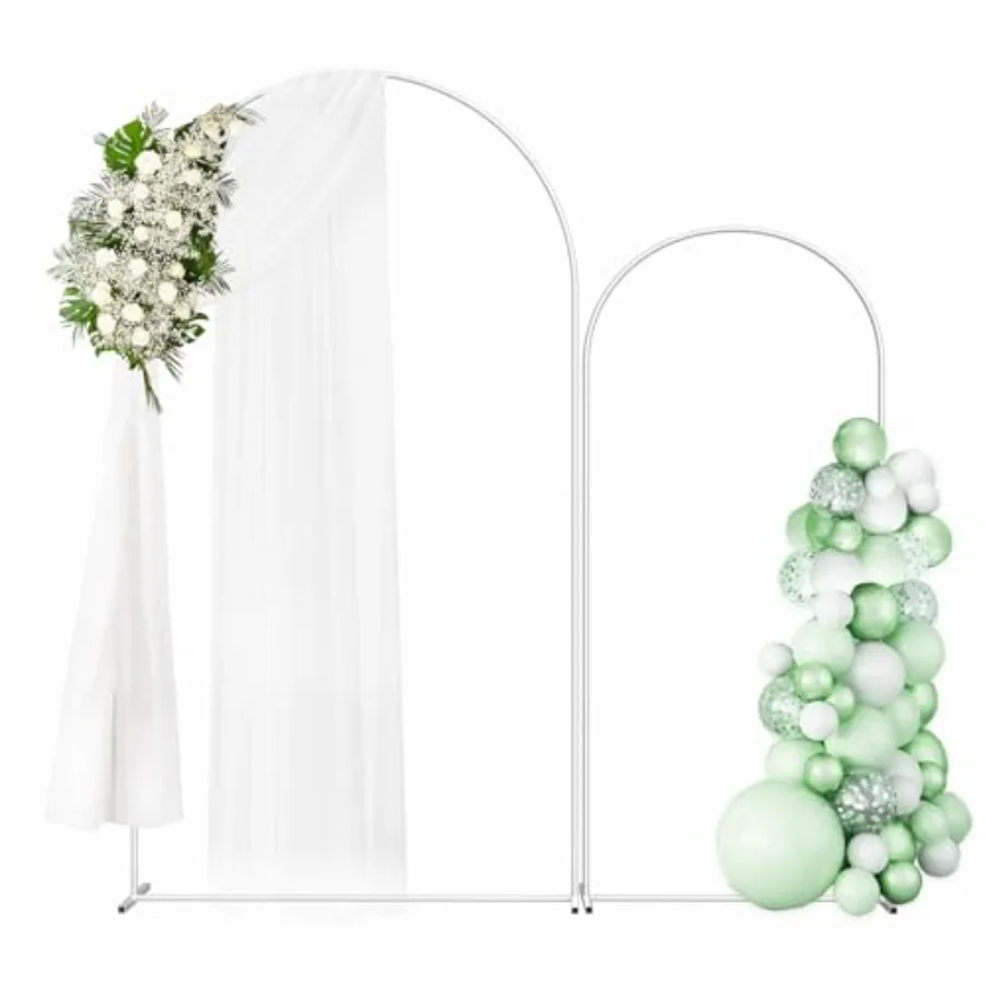 Metal Arch Backdrop Set of 2 7.3FT/6FT for Wedding Ceremony, Baby Shower, Outdoor Indoor Birthday Party, Graduation Decoration
Metal Arch Backdrop Set of 2 7.3FT/6FT for Wedding Ceremony, Baby Shower, Outdoor Indoor Birthday Party, Graduation Decoration