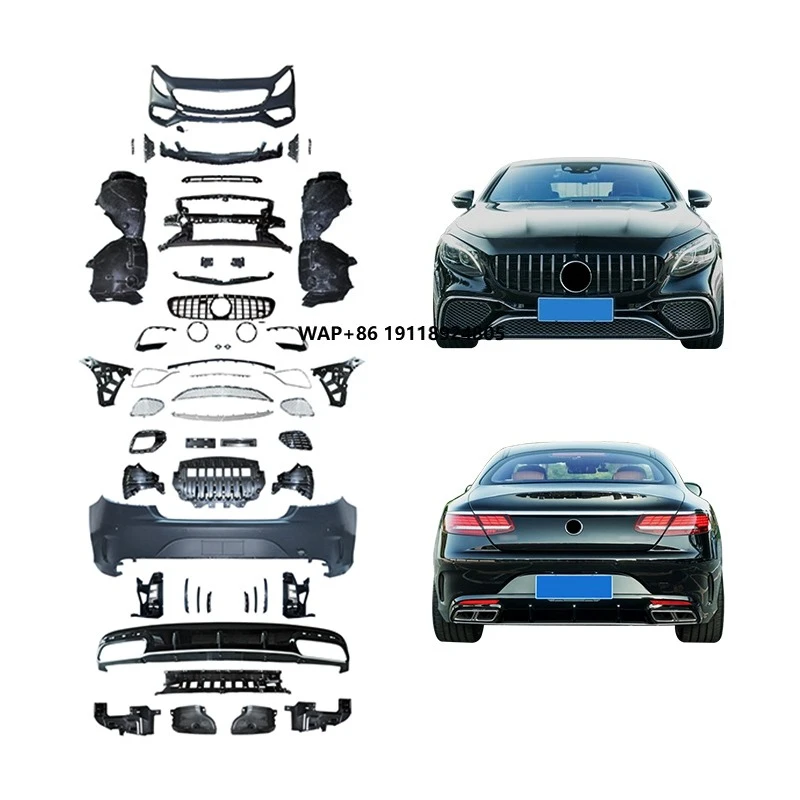 For S Coupe 2014-2020 Car Modification Bodykit New Front and Rear Bumpers with Fog Light Cut-Outs
For S Coupe 2014-2020 Car Modification Bodykit New Front and Rear Bumpers with Fog Light Cut-Outs