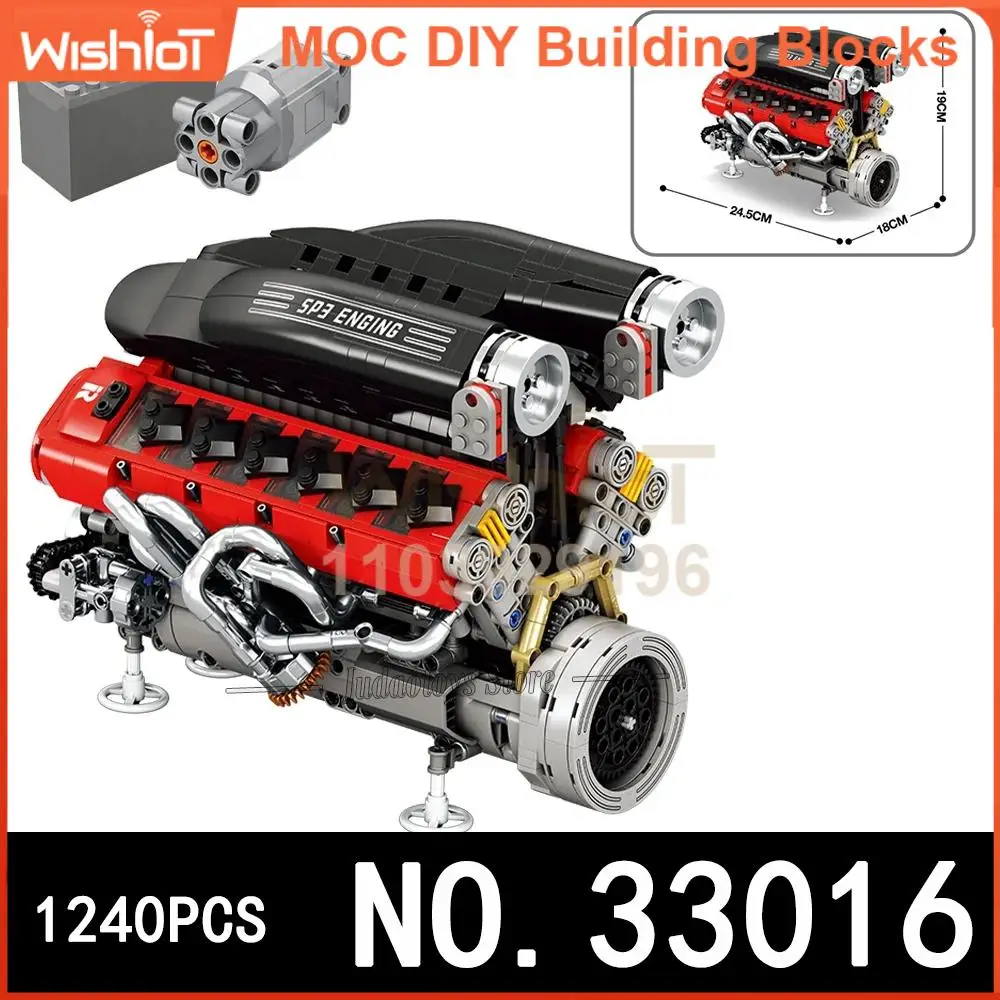 33016 SP3 модель двигателя автомобиля, наборы строительных блоков, технические креативные игрушки, блоки MOC, игрушки для детей, рождественские подарки
33016 SP3 модель двигателя автомобиля, наборы строительных блоков, технические креативные игрушки, блоки MOC, игрушки для детей, рождественские подарки