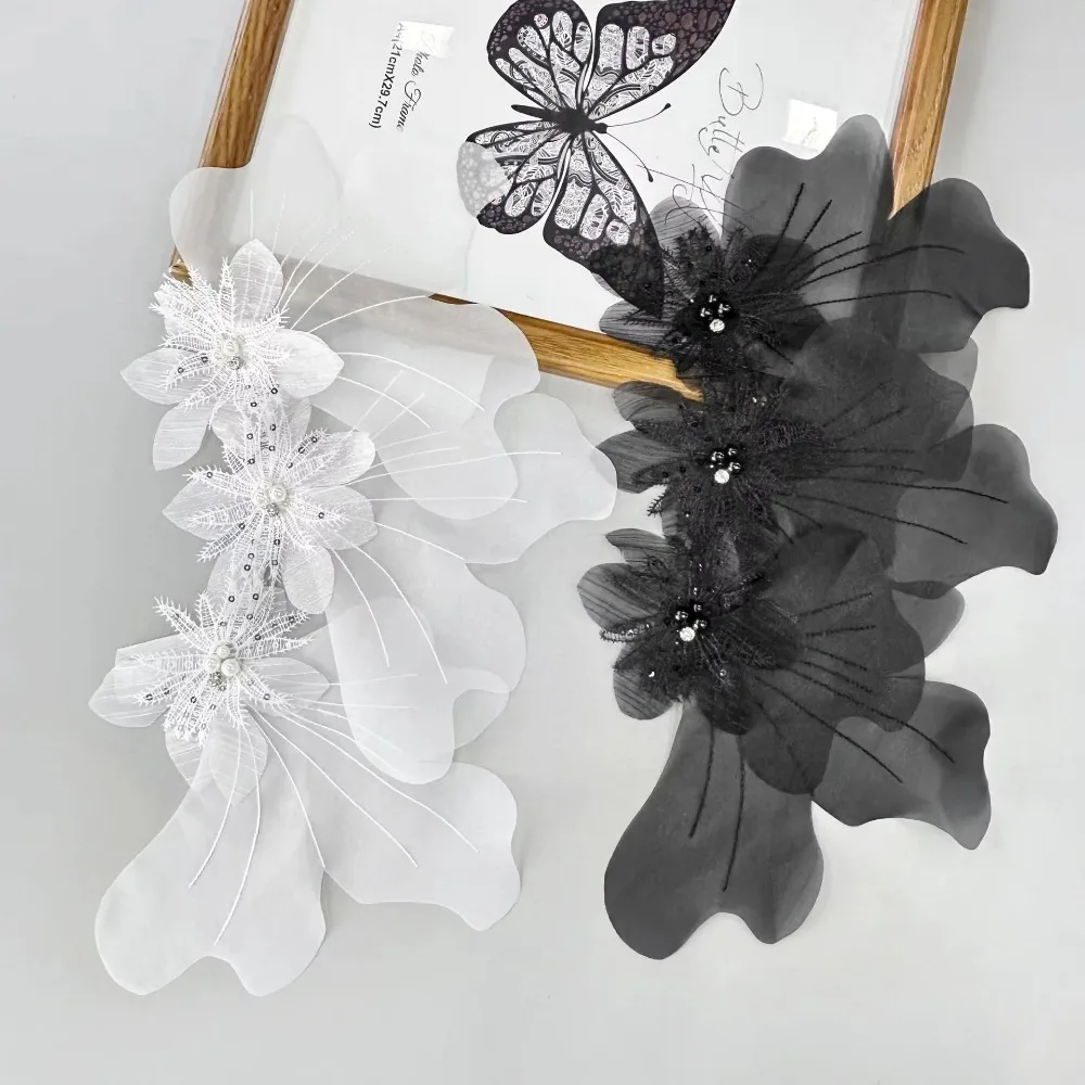 New Multi-layer Organza Flower Patch DIY 3D Embroidery Studded Patch Lace Burning Edge Dress Cloth Pin Corsage Accessory
New Multi-layer Organza Flower Patch DIY 3D Embroidery Studded Patch Lace Burning Edge Dress Cloth Pin Corsage Accessory