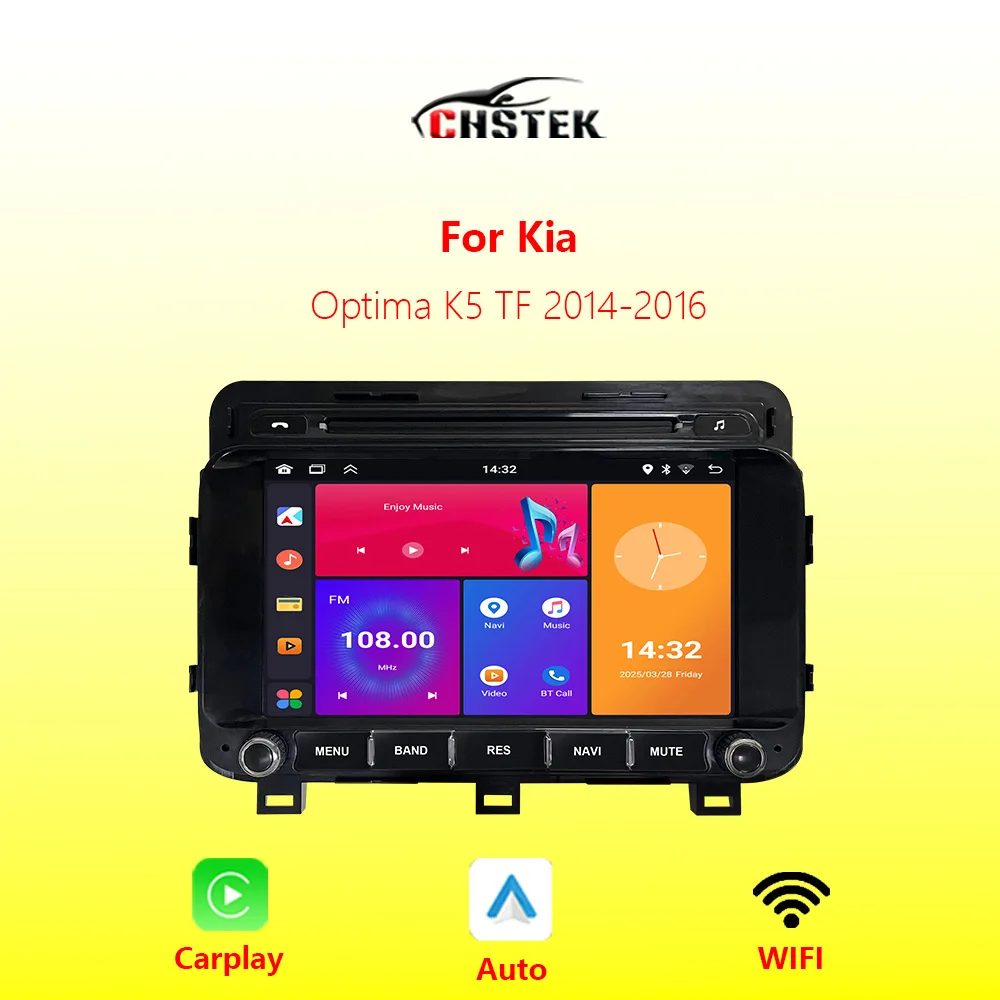 Car Radio Stereo CarPlay For Kia Optima K5 TF 2014 2015 2016 Android Auto Multimedia Navigation Bluetooth WIFI Autoradio CHSTEK
Car Radio Stereo CarPlay For Kia Optima K5 TF 2014 2015 2016 Android Auto Multimedia Navigation Bluetooth WIFI Autoradio CHSTEK
