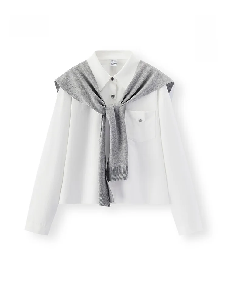 Женская свободная рубашка Semir с длинным рукавом, весенняя, для повседневной носки, из хлопка, в стиле кэжуал, на пуговицах, в студенческом стиле
Женская свободная рубашка Semir с длинным рукавом, весенняя, для повседневной носки, из хлопка, в стиле кэжуал, на пуговицах, в студенческом стиле